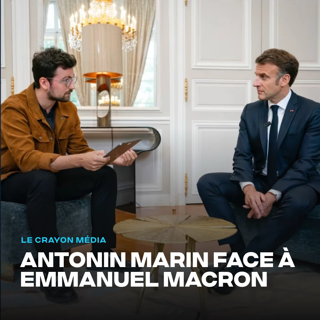 Antonin Marin face à Emmanuel Macron
