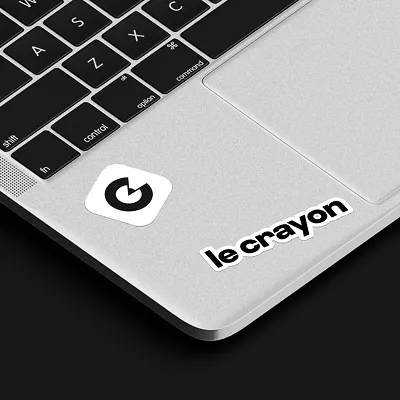 Capture d'écran du site web réalisé pour Le Crayon