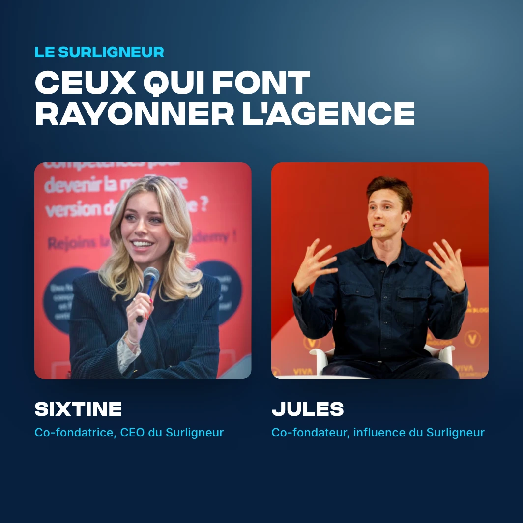 Sixtine et Jules, qui font rayonner Le Surligneur