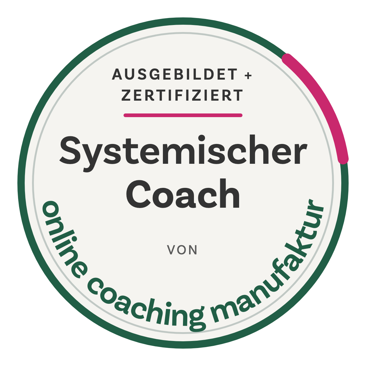 Systemischer Coach, ausgebildet und zertifiziert von der online coaching manufaktur