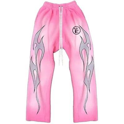 Hellstar Flame Sweatpants Pink