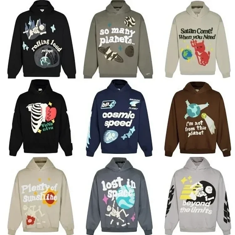 Bunch of Broken Planet Graphic Hoodies