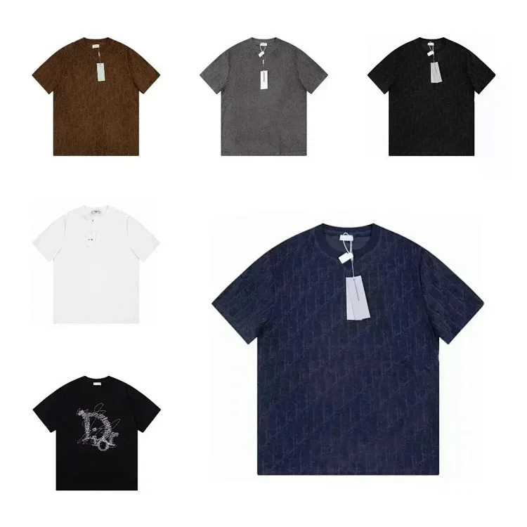Dior Embossed Pattern Tees