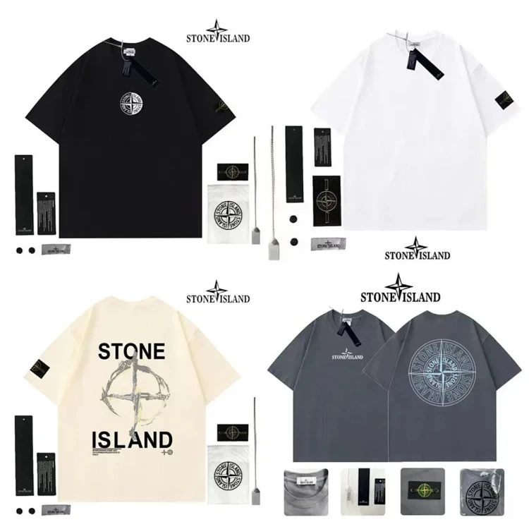 Stone Island Compass Logo Tees