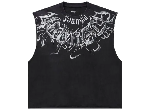 YoungLA Scripted Sleeveless Tees (4 Variants)