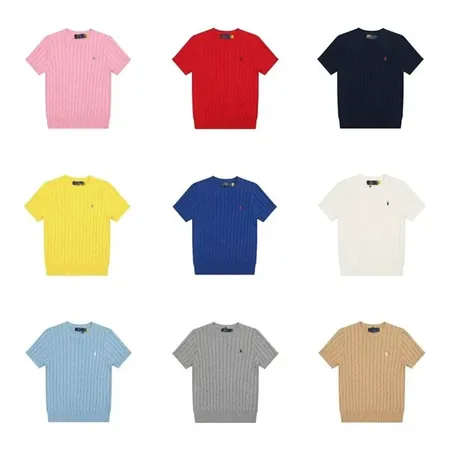 Polo Ralph Lauren Womens Cable Knit Short Sleeve Shirt (16 Variants)