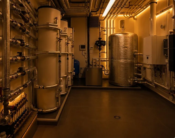 Geothermal mechanical room