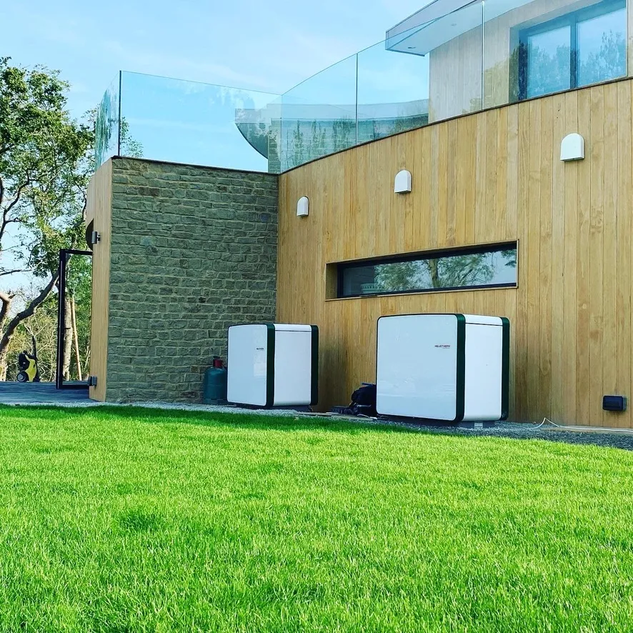 Griffon House — dual air-source heat pump units