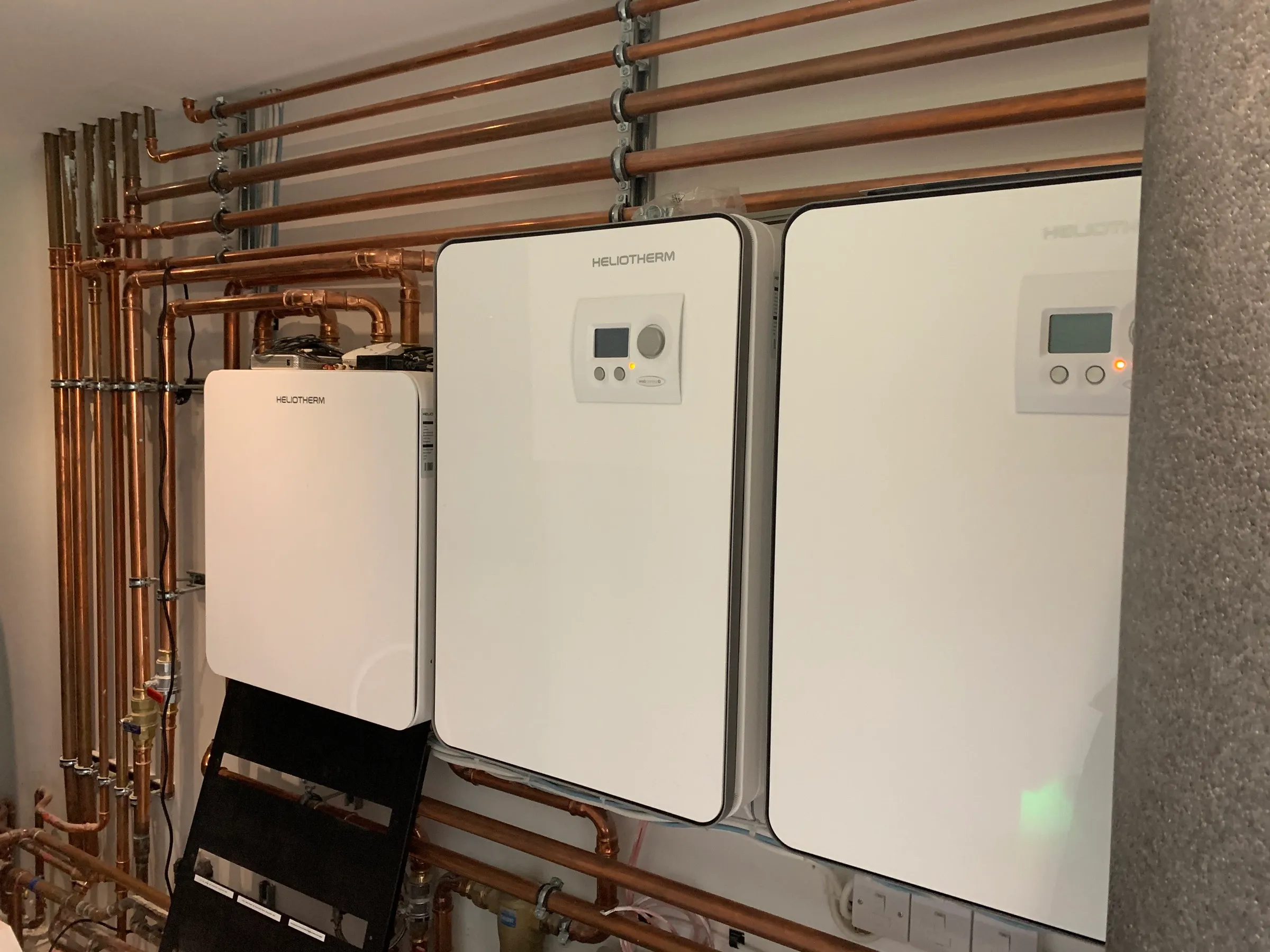 Griffon House — mechanical plant room, heat pump units