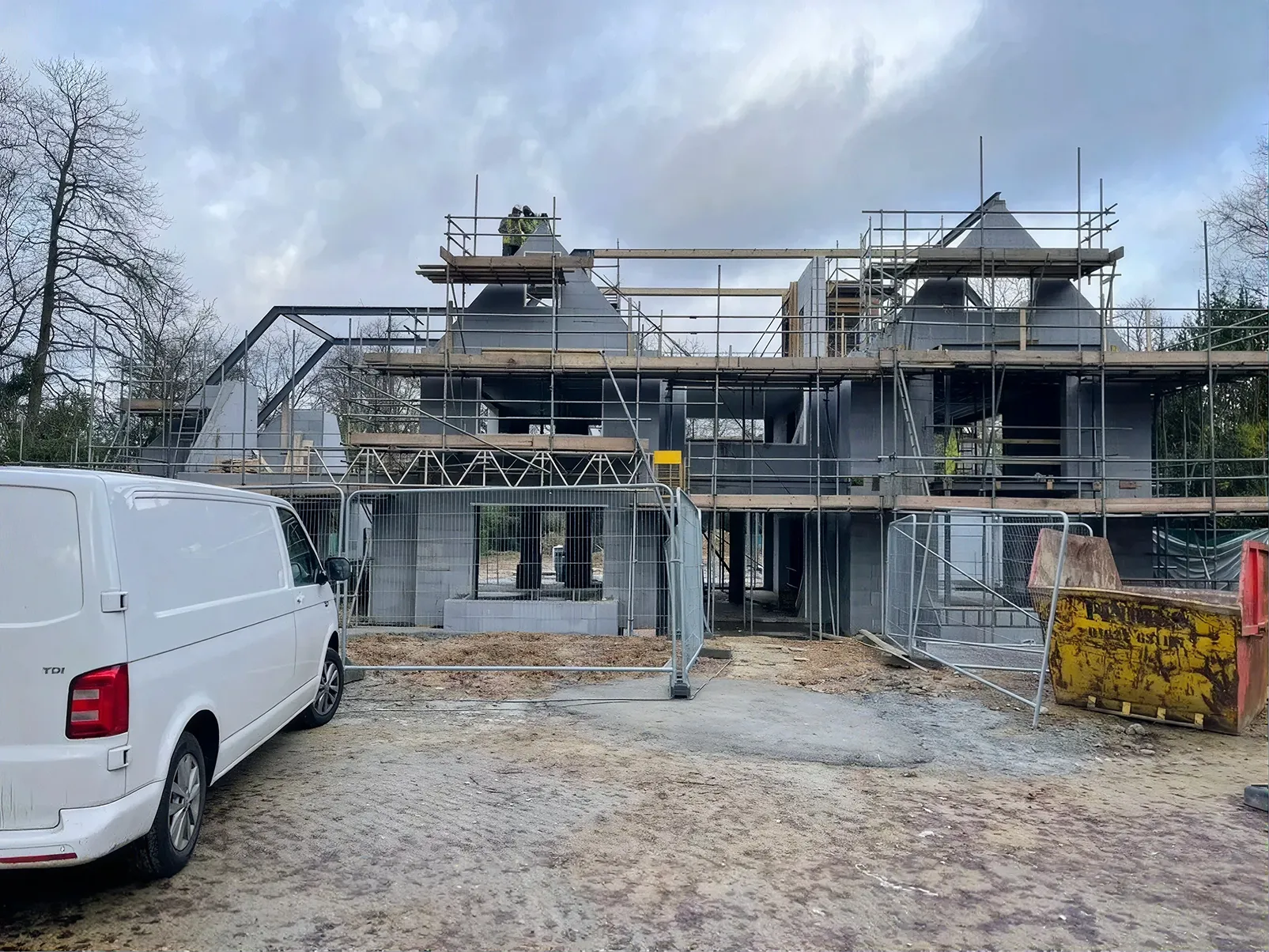 Sevenoaks project — before, under construction