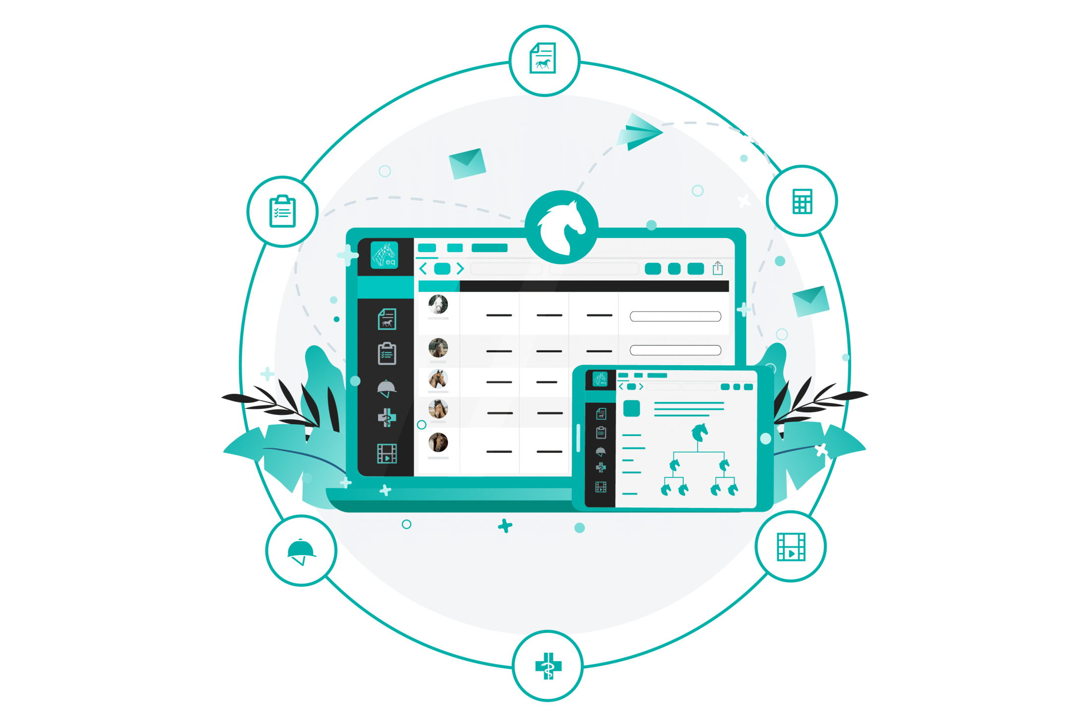 Manage on the go illustration