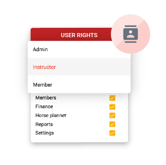 Manage user rights and preferences