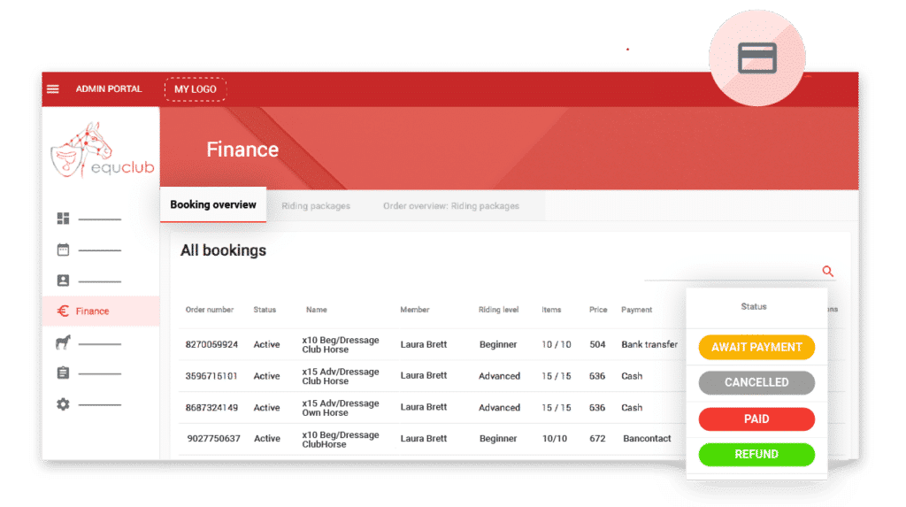 Follow up on purchases and payment status