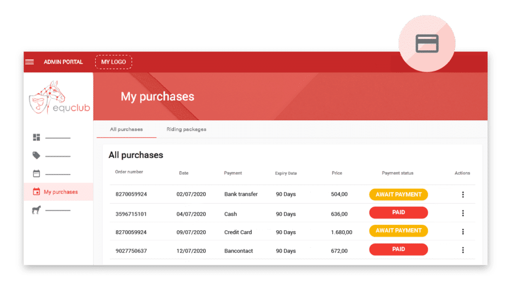 Purchase from the e-shop