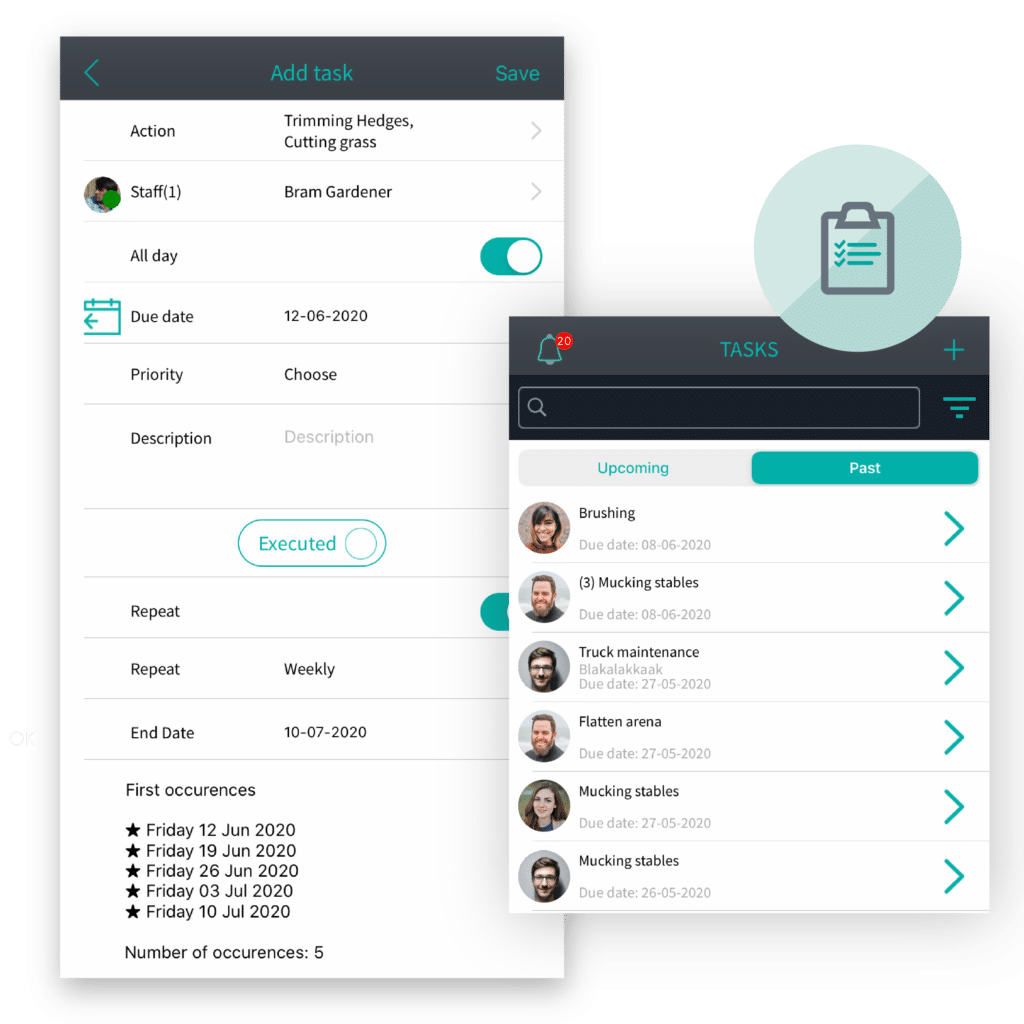Manage maintenance activities