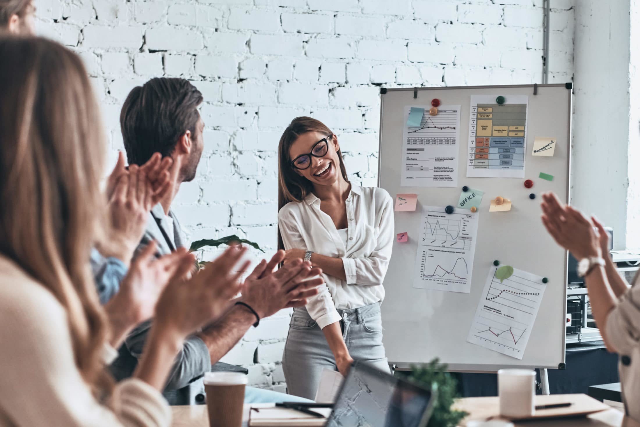 Team collaborating in a dynamic work environment