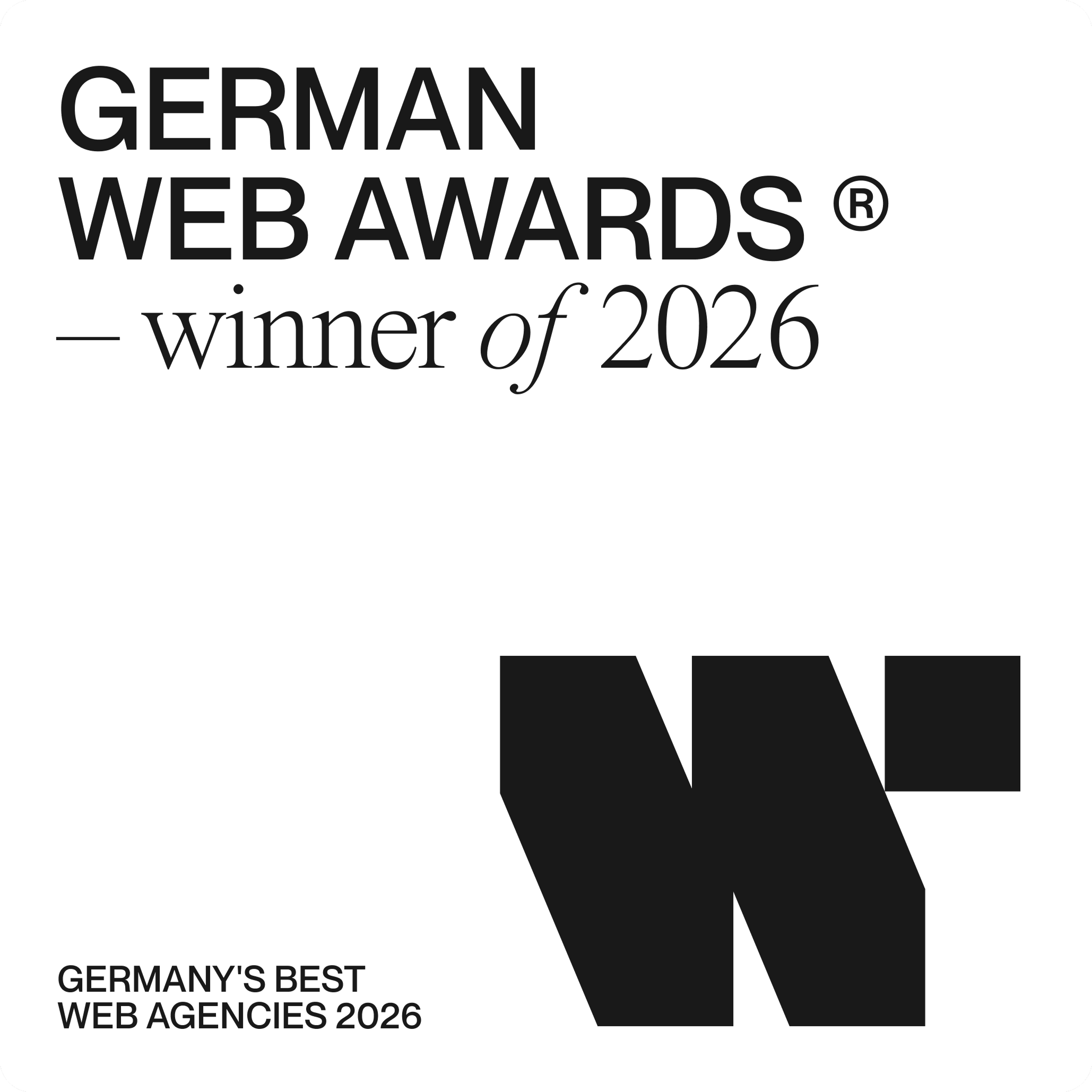 German Web Award 2025 – Auszeichnung für Auftritt
