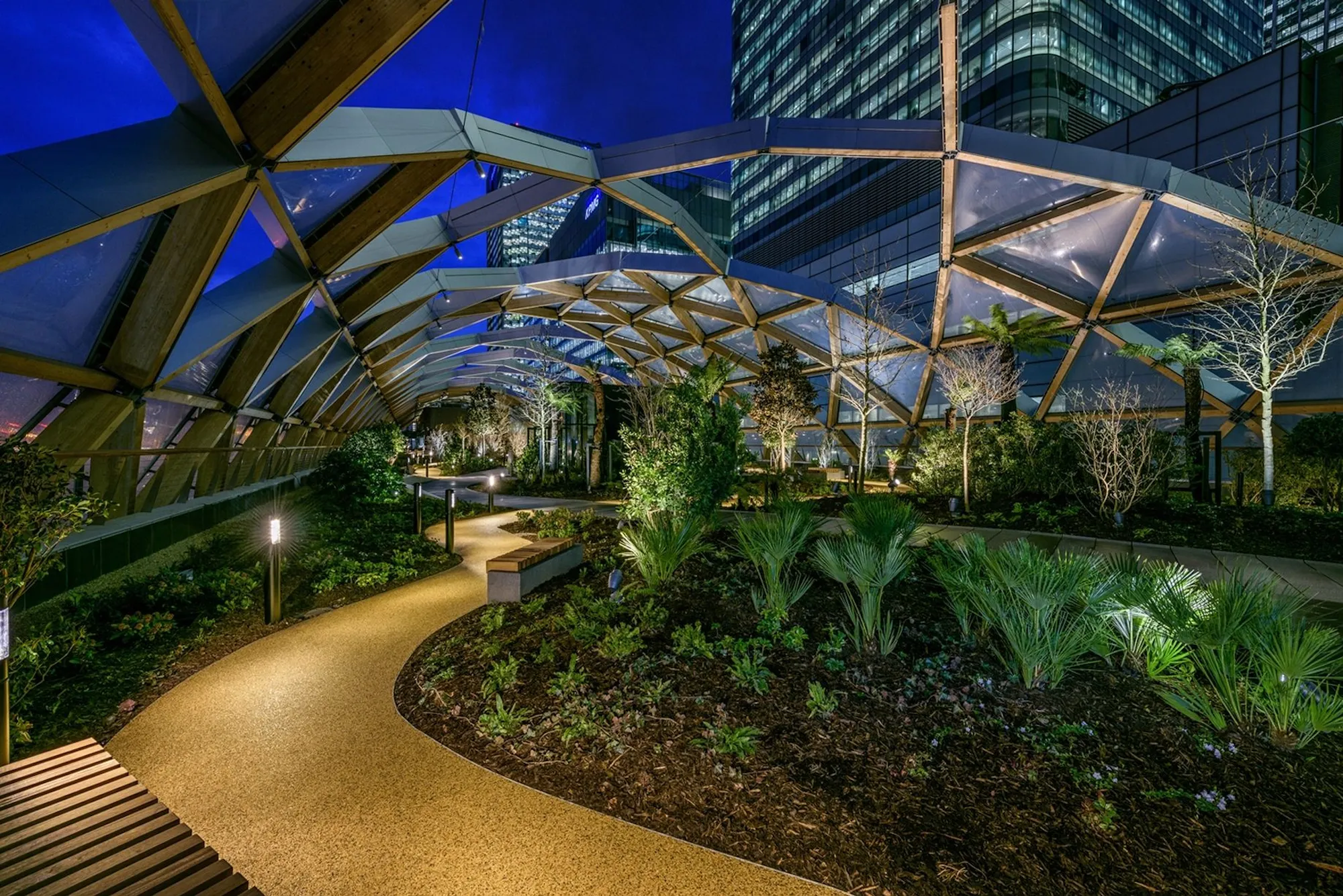 Crossrail Station, Canary Wharf commercial landscape project