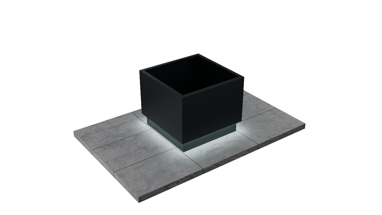 Nuvia Light Detail freestanding planter image