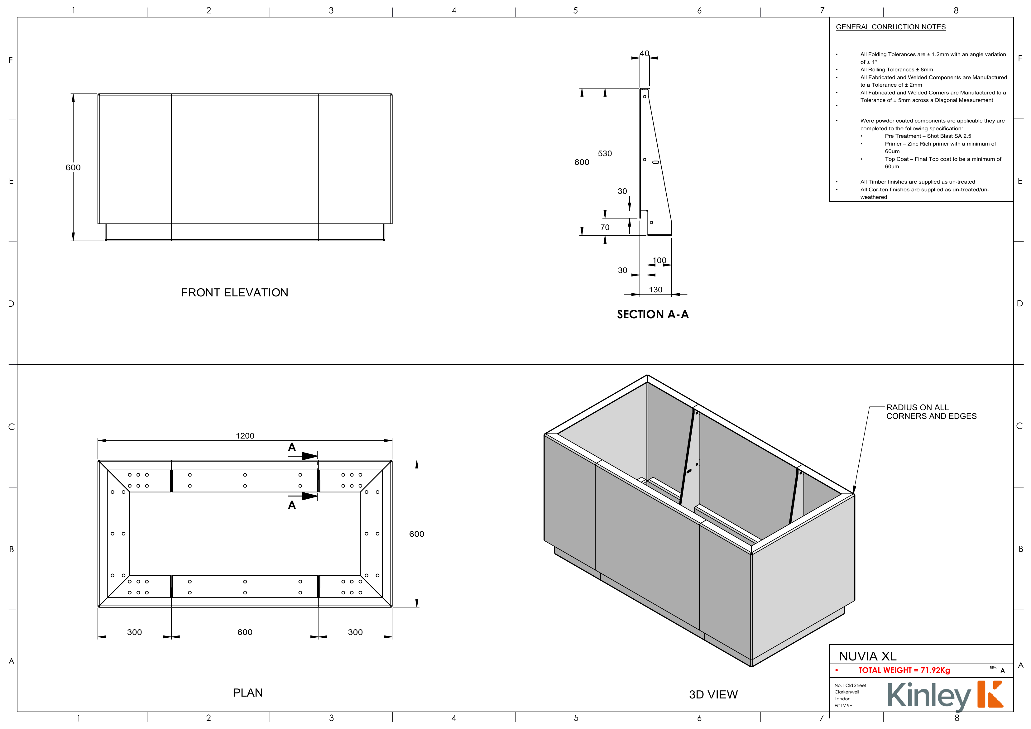 Nuvia freestanding planter image