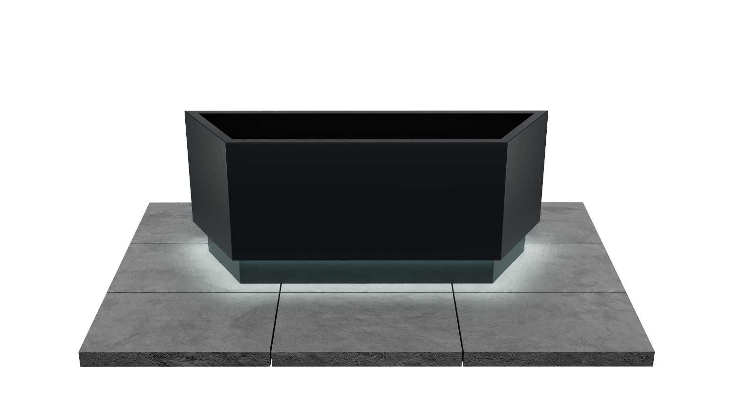 Kairo Light Detail freestanding planter image