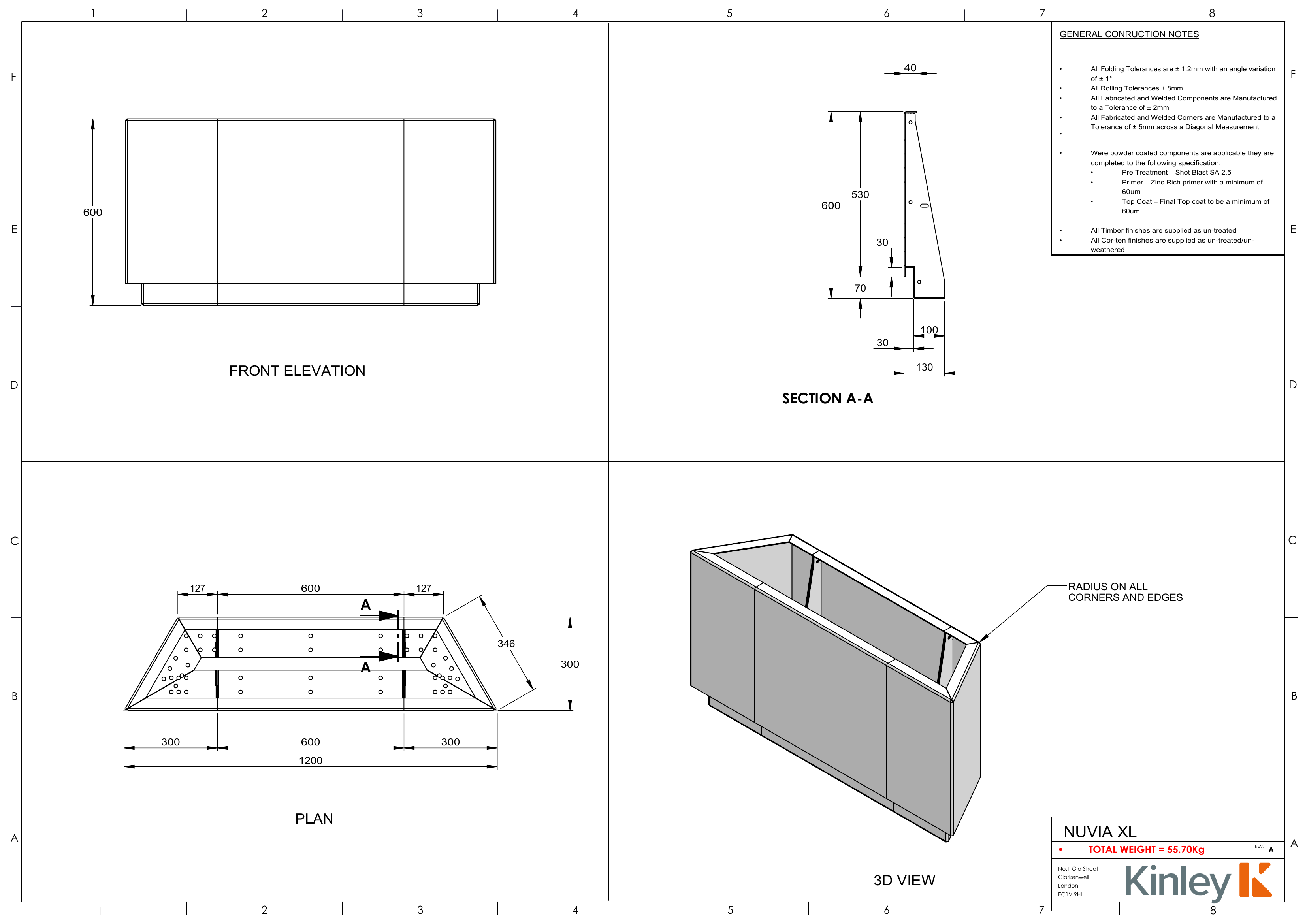 Kairo freestanding planter image