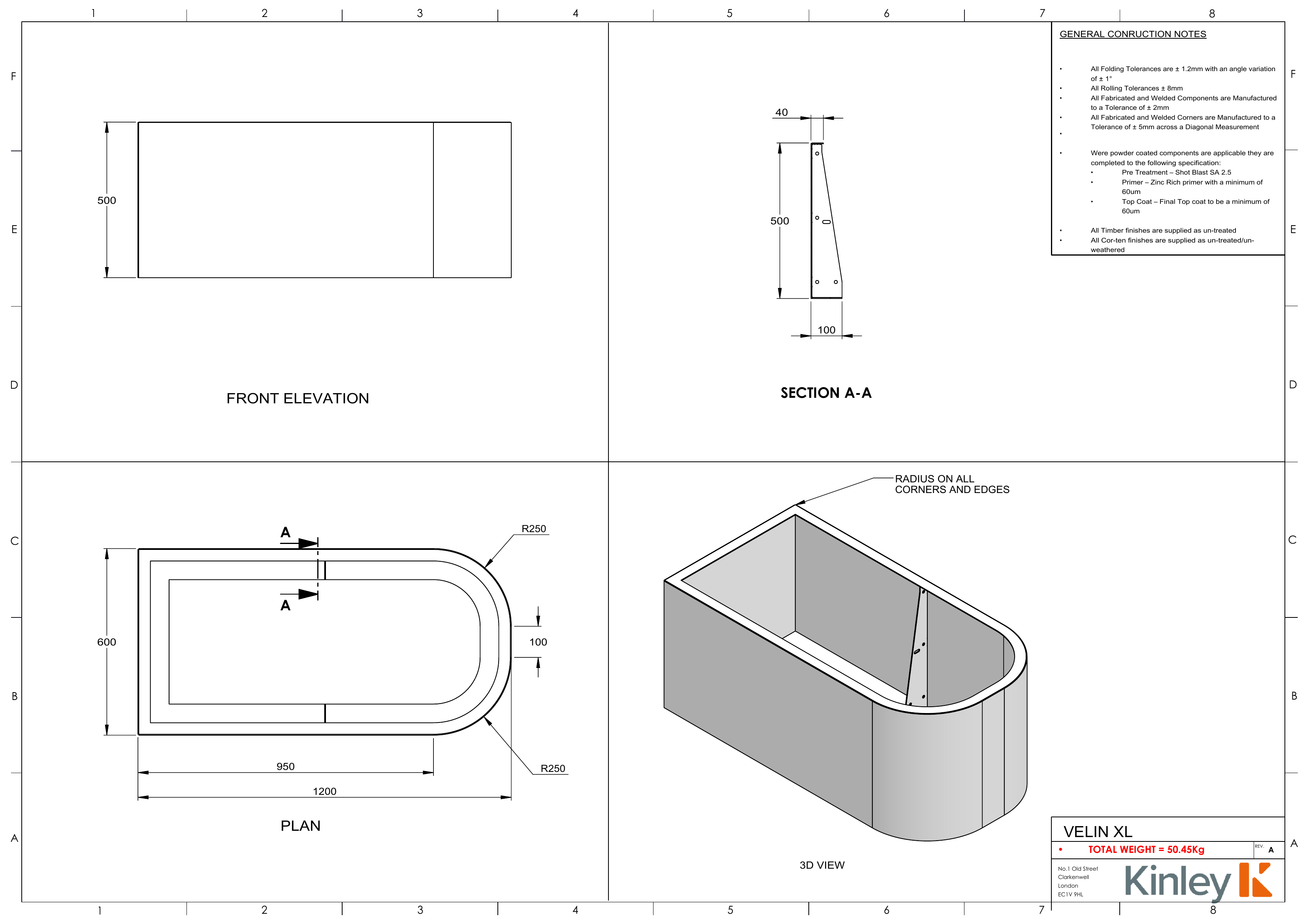 Velin freestanding planter image