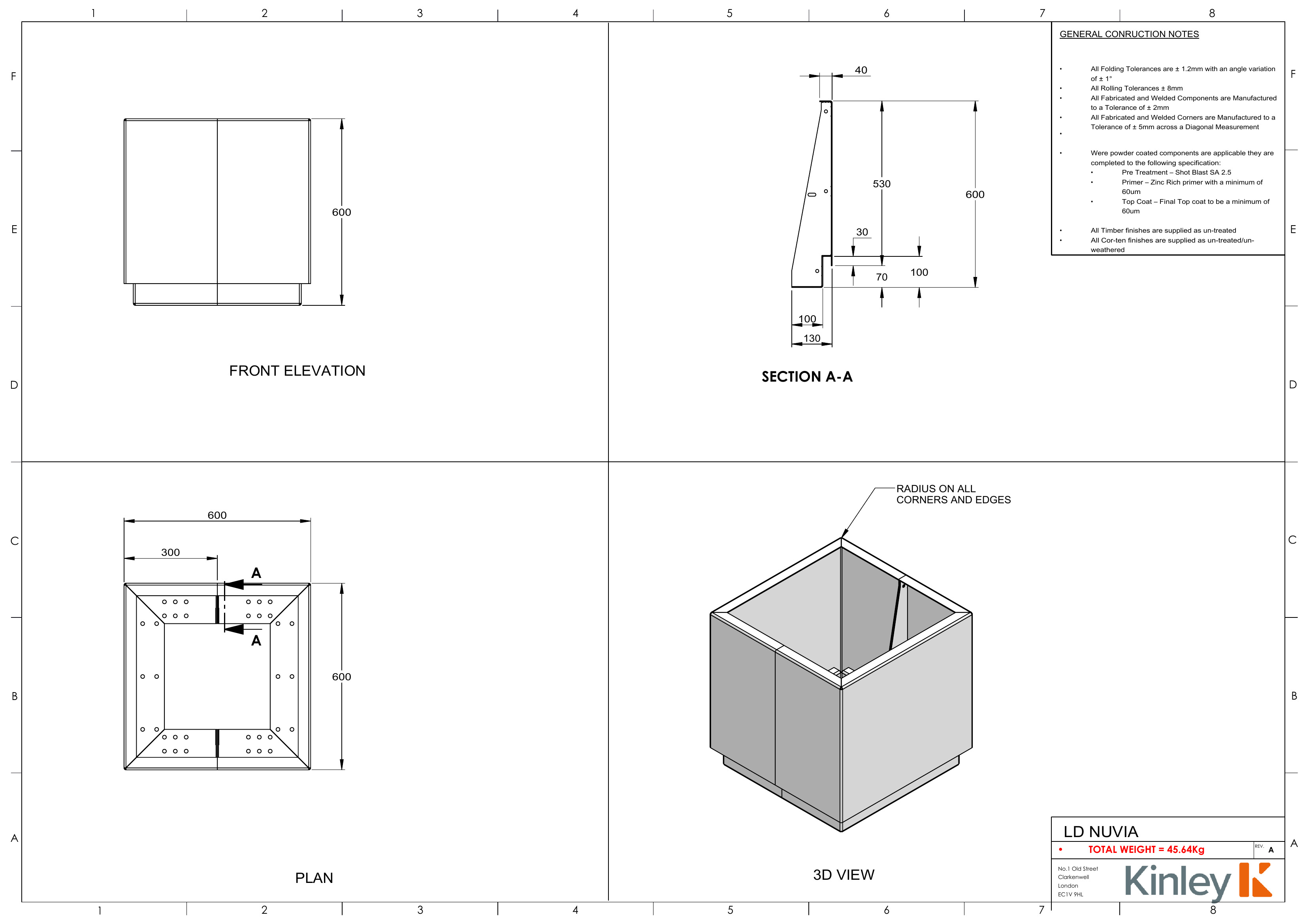 Nuvia freestanding planter image