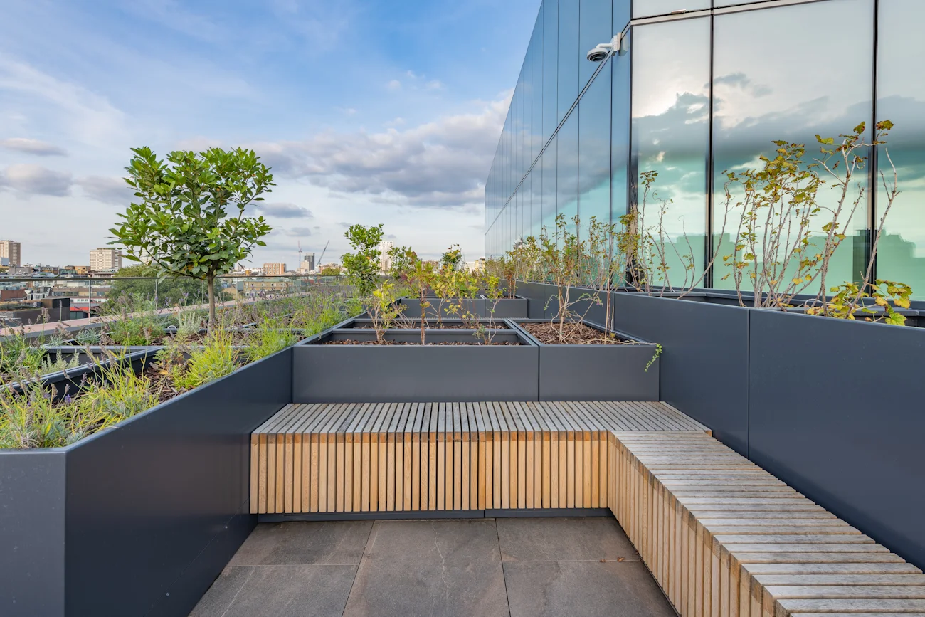 Roof terrace furniture