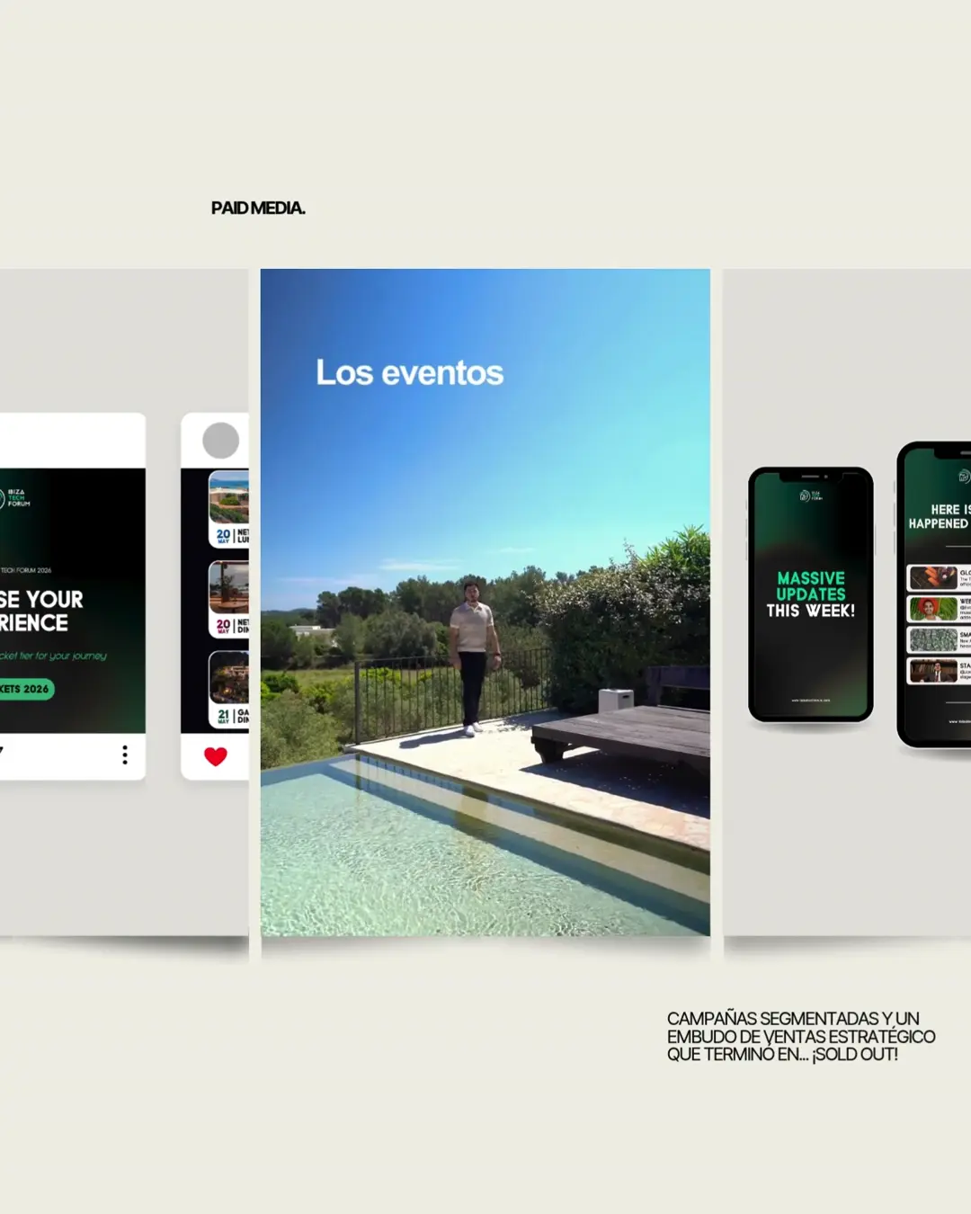 Campañas de paid media segmentadas para la venta de entradas