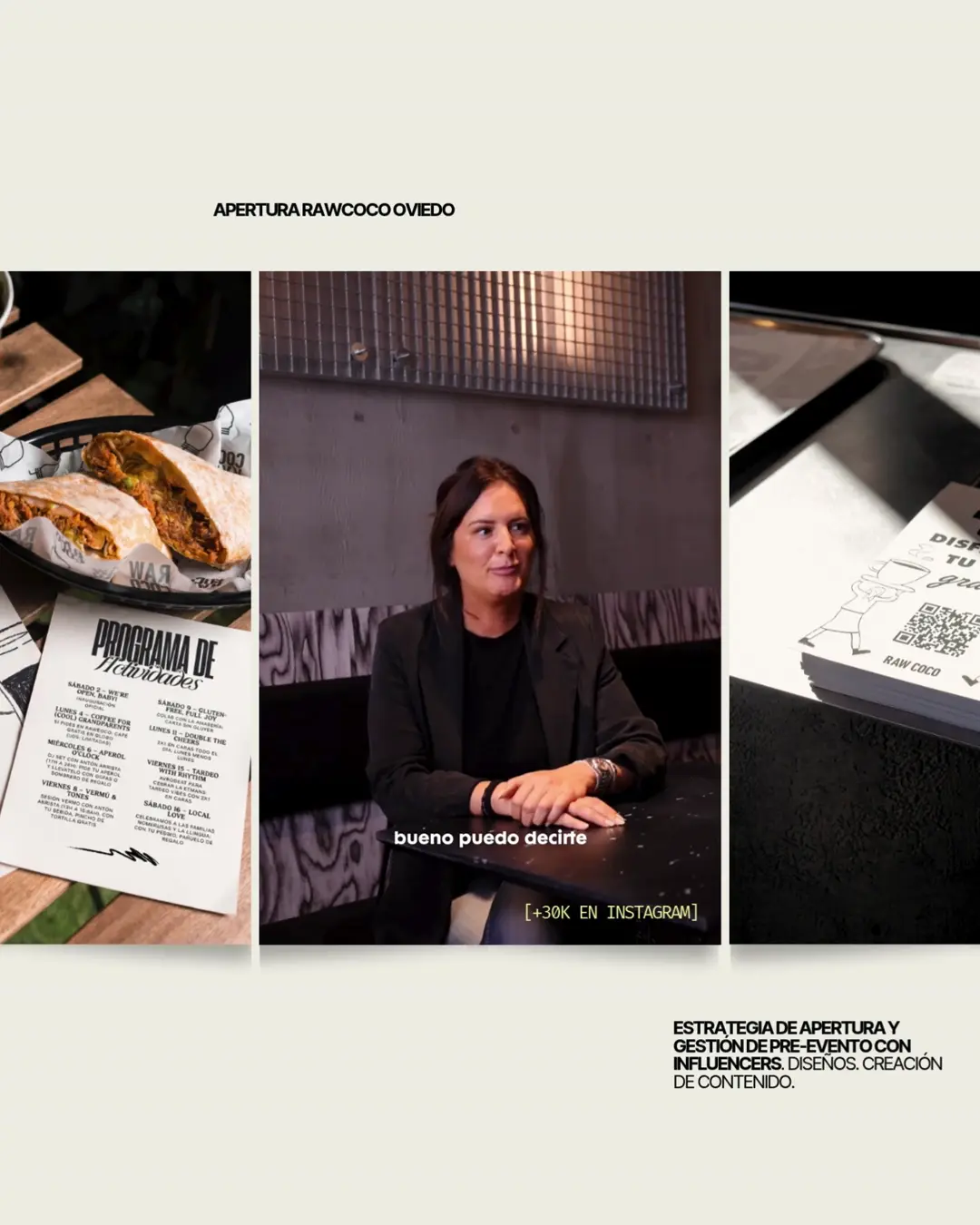 Apertura del Rawcoco de Oviedo y gestión de influencers