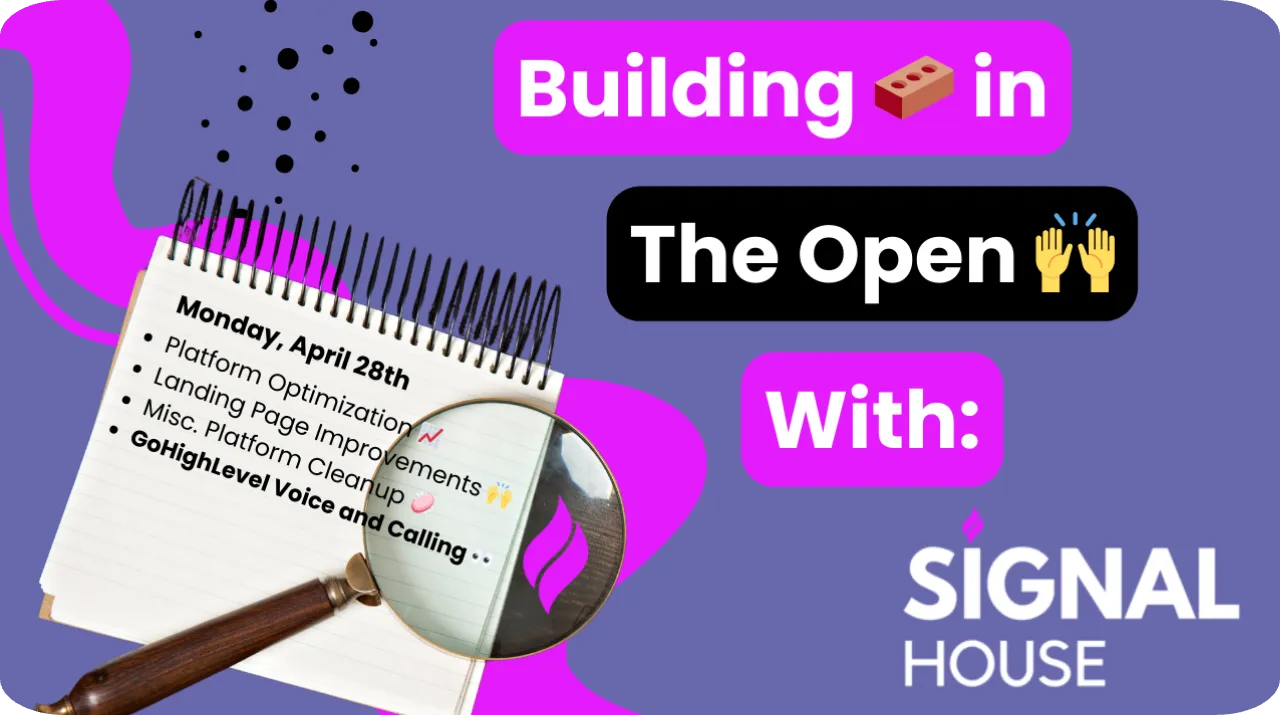 Building in the Open: April 28-May 2