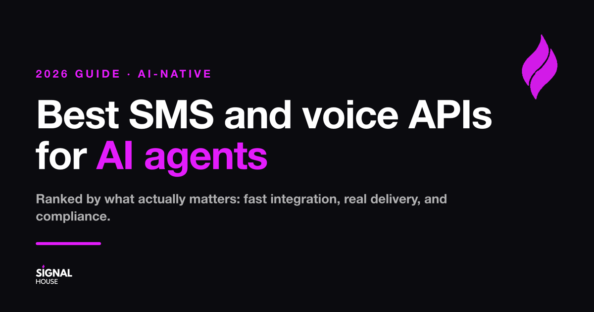 Best SMS and Voice APIs for AI Agents (2026)