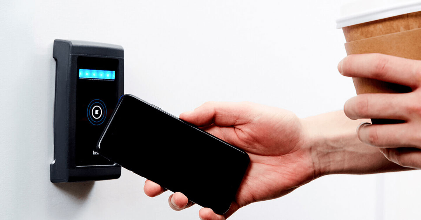 Smartphone unlocking a secure building entry system