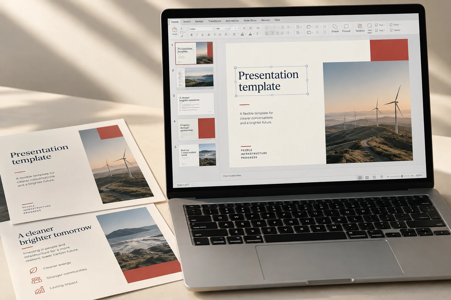 Coordinated digital and printed design layouts