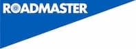 Roadmaster brand logo with white text on a blue and white background.