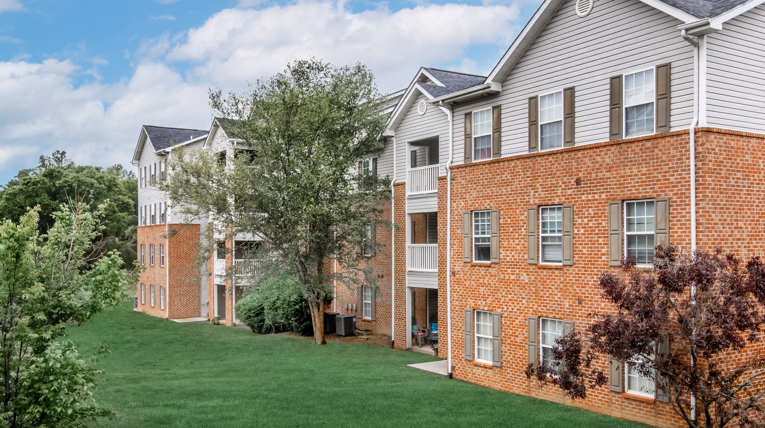 Exterior of apartment building
