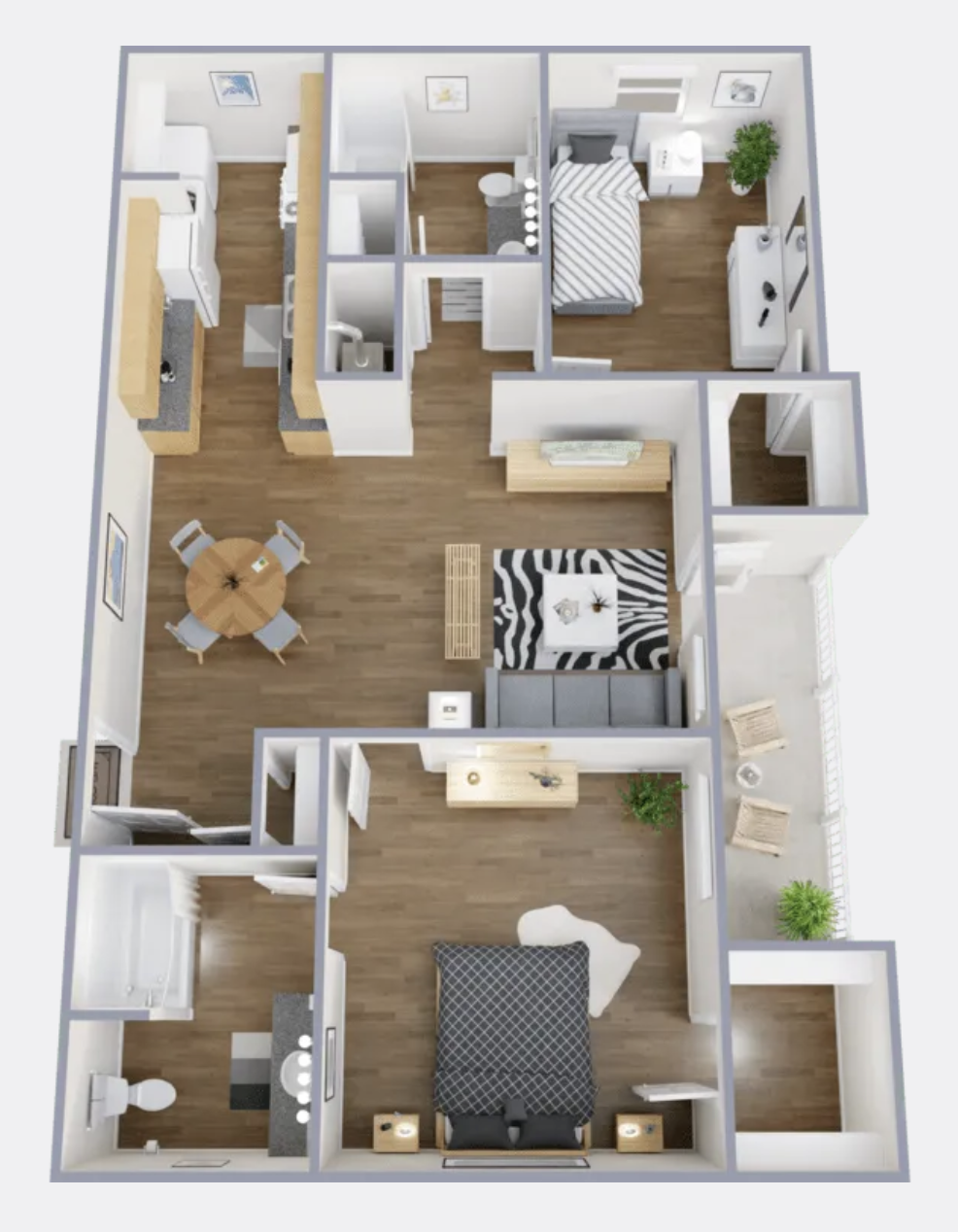 Floor plan 2 bedroom layout