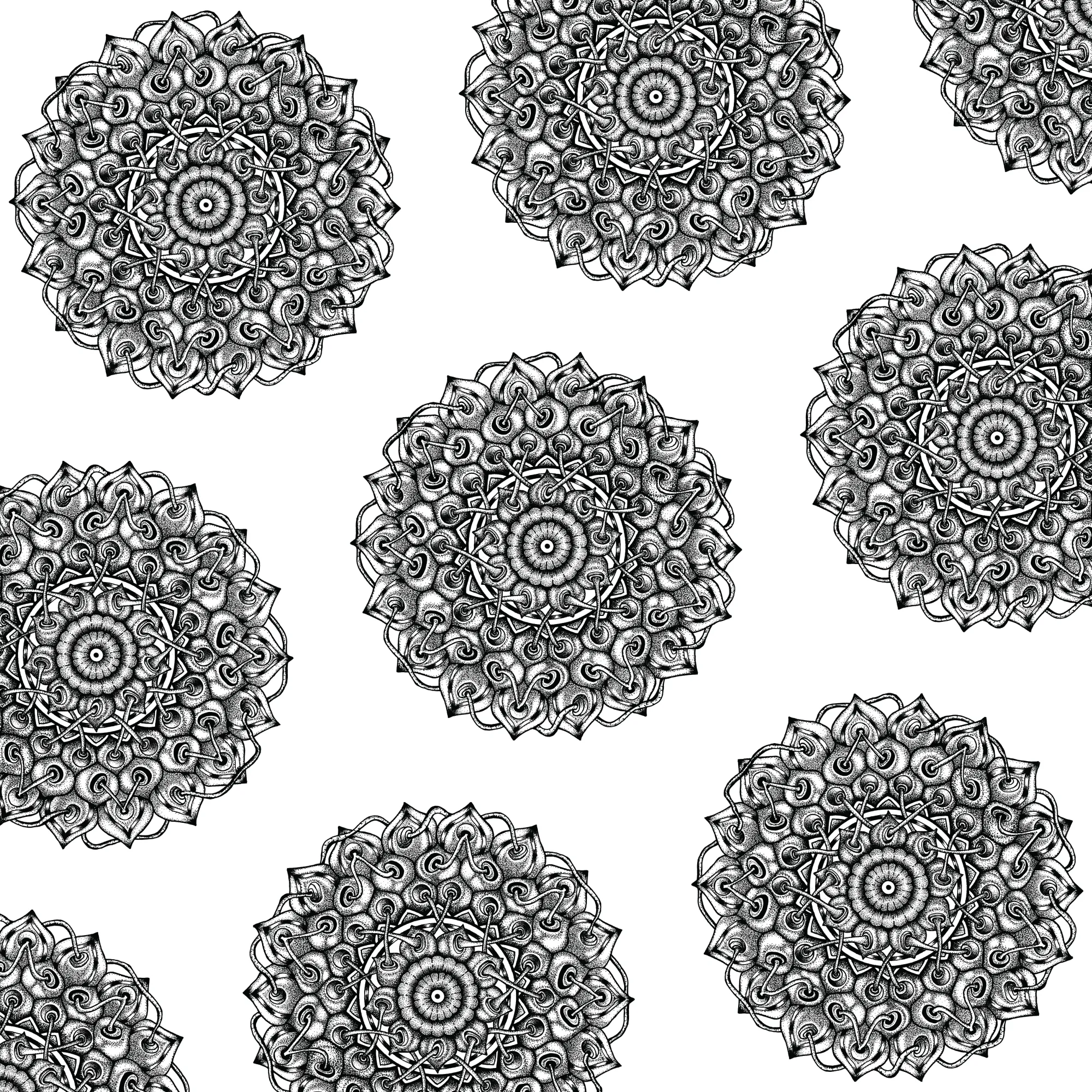 Original Interconnection mandala artwork by Flowstate Design Studio.
