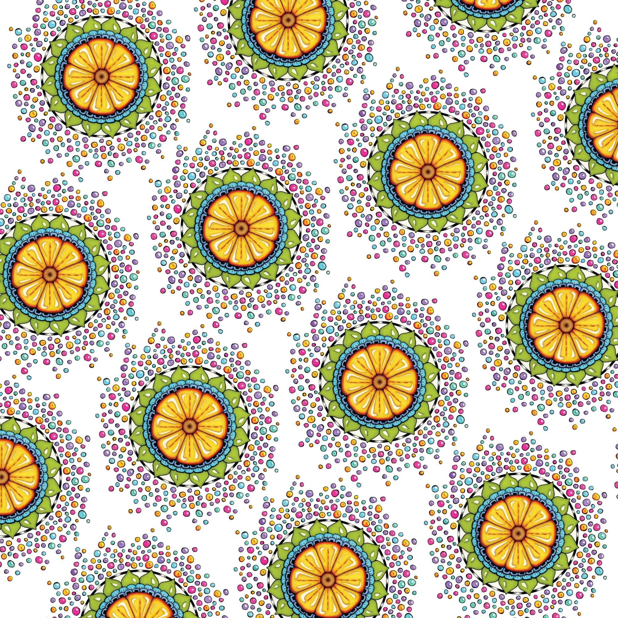 Original Surrender to Grace mandala artwork by Flowstate Design Studio.