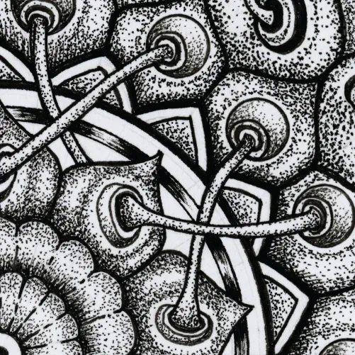 Original Interconnection mandala artwork by Flowstate Design Studio.