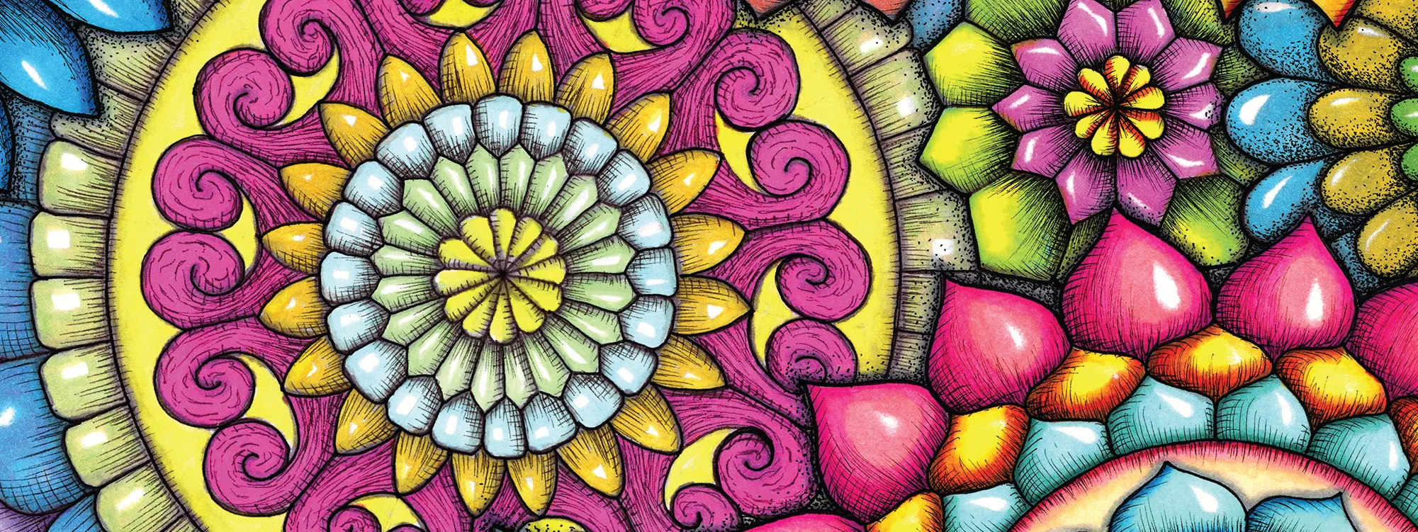 Original Mandala Collage 2 artwork by Flowstate Design Studio.