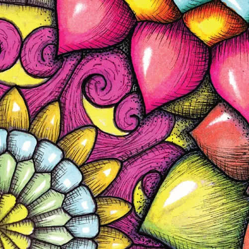 Original Mandala Collage 2 artwork by Flowstate Design Studio.