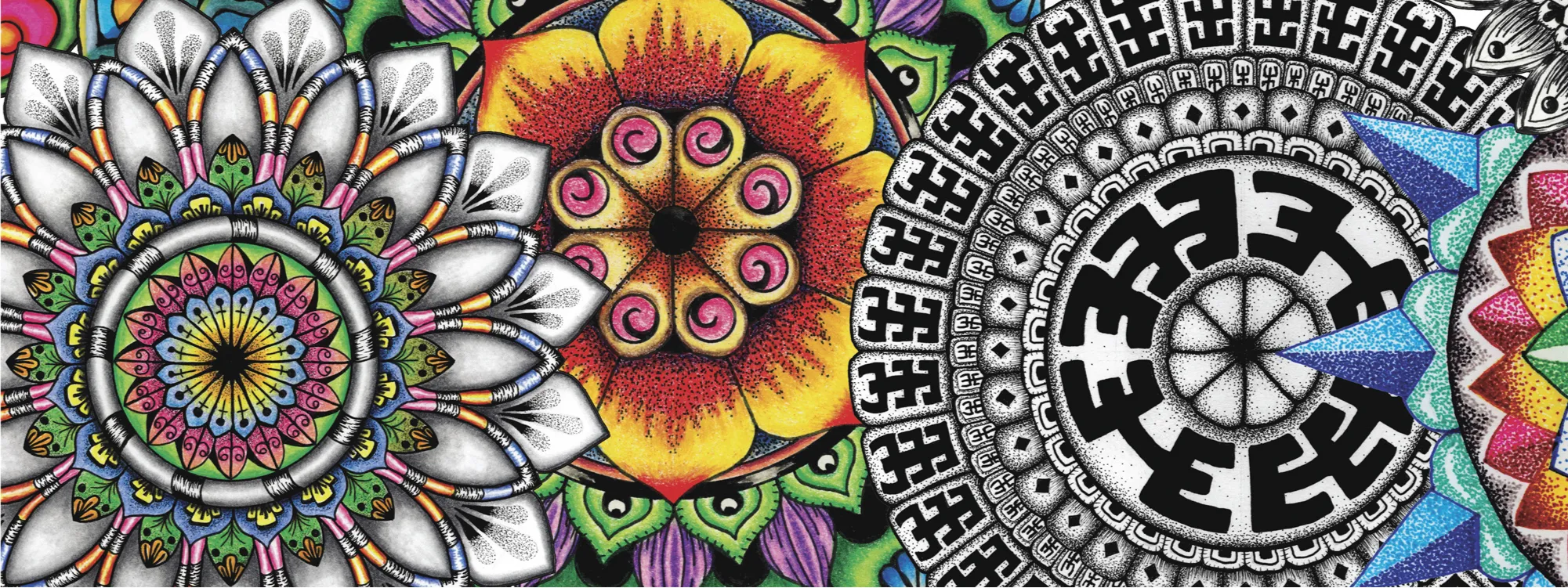 Original Mandala Collage 1 artwork by Flowstate Design Studio.