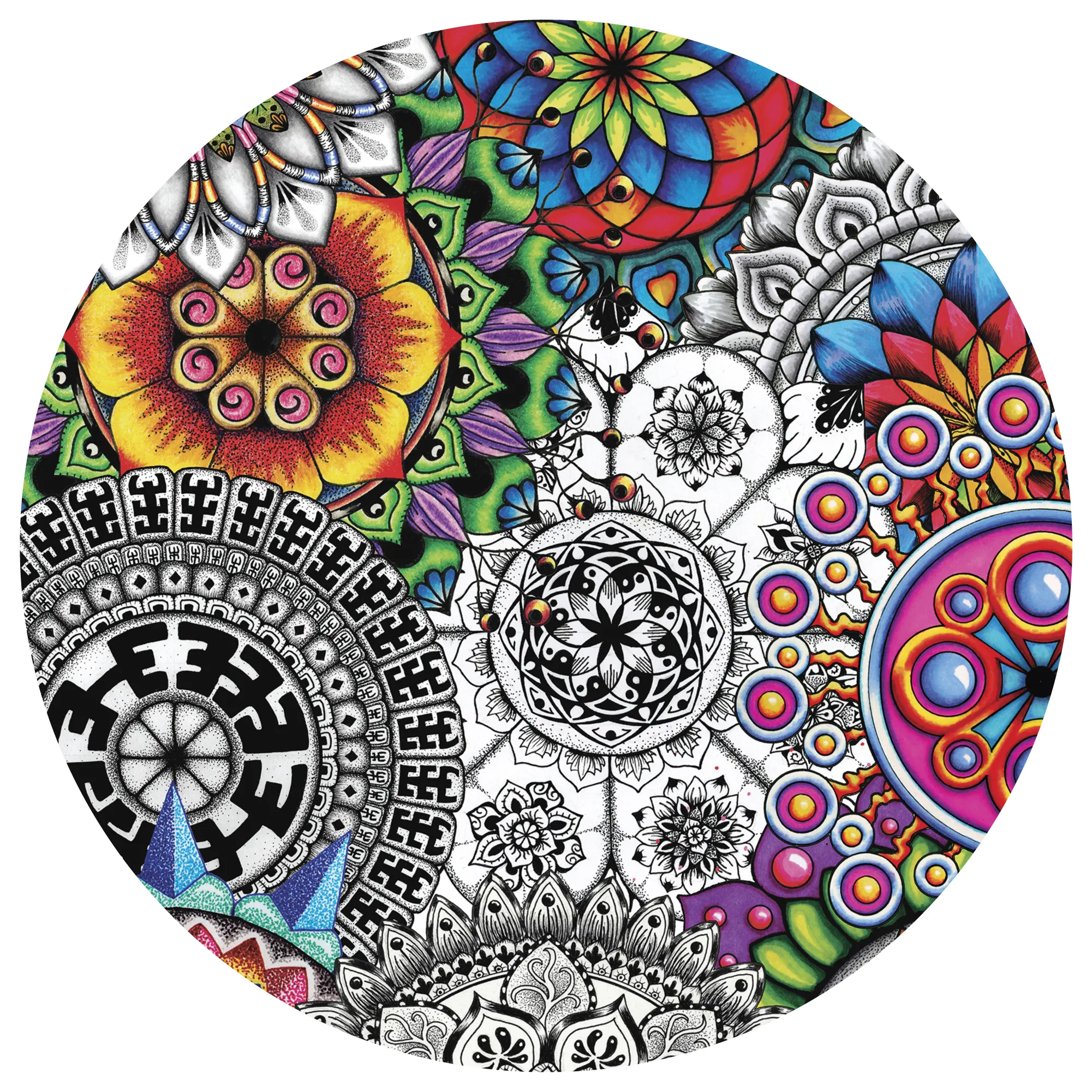 Original Mandala Collage 1 artwork by Flowstate Design Studio.