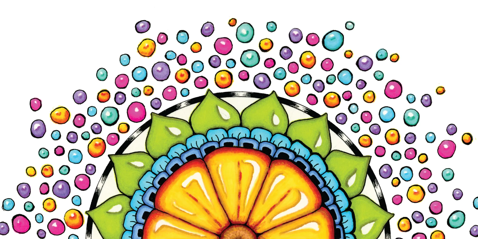 Original Surrender to Grace mandala artwork by Flowstate Design Studio.