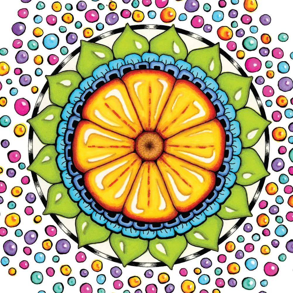 Original Surrender to Grace mandala artwork by Flowstate Design Studio.