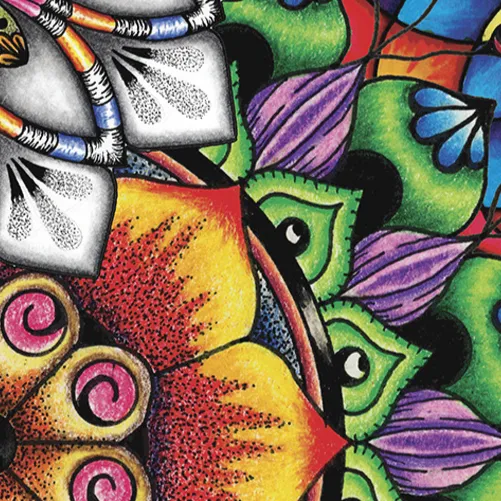 Original Mandala Collage 1 artwork by Flowstate Design Studio.