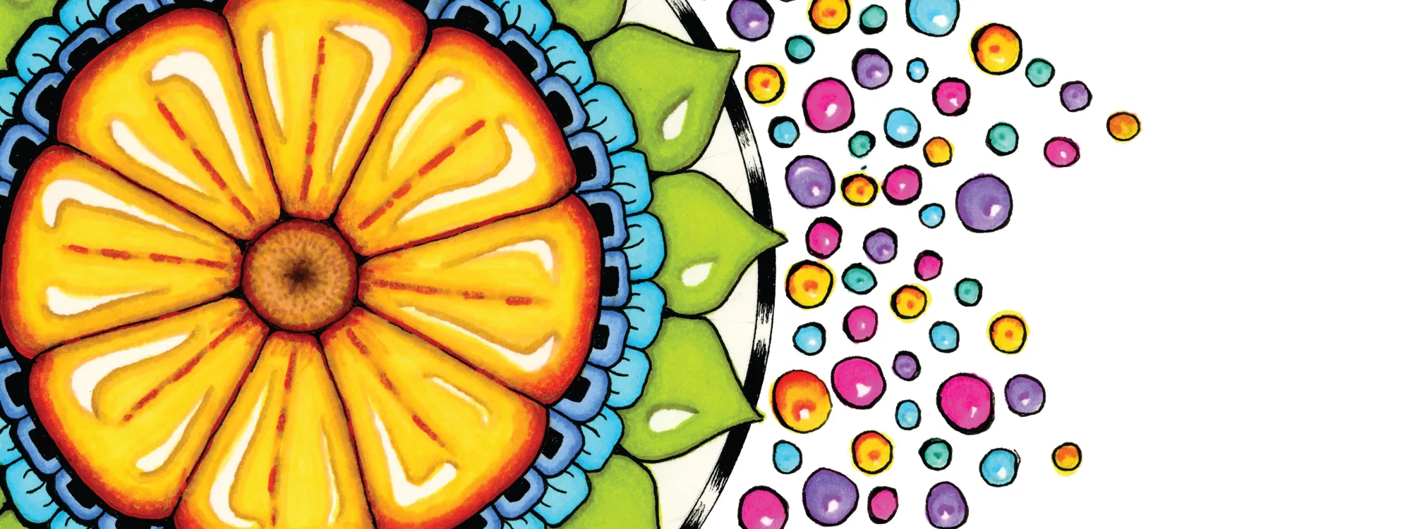 Original Surrender to Grace mandala artwork by Flowstate Design Studio.