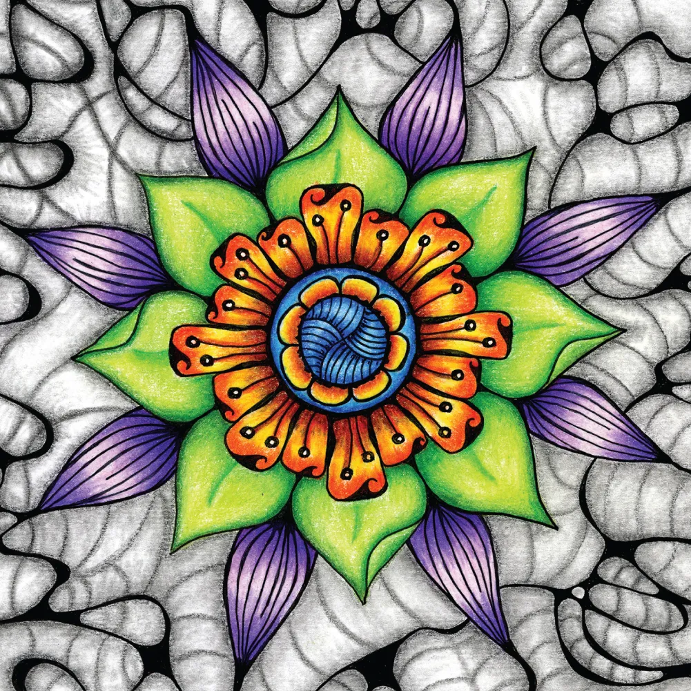 Original Ethereal mandala artwork by Flowstate Design Studio.